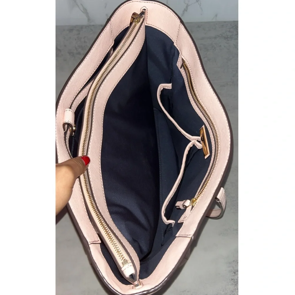 Tory Burch Saffiano Leather Tote Bag - Picture 7 of 11
